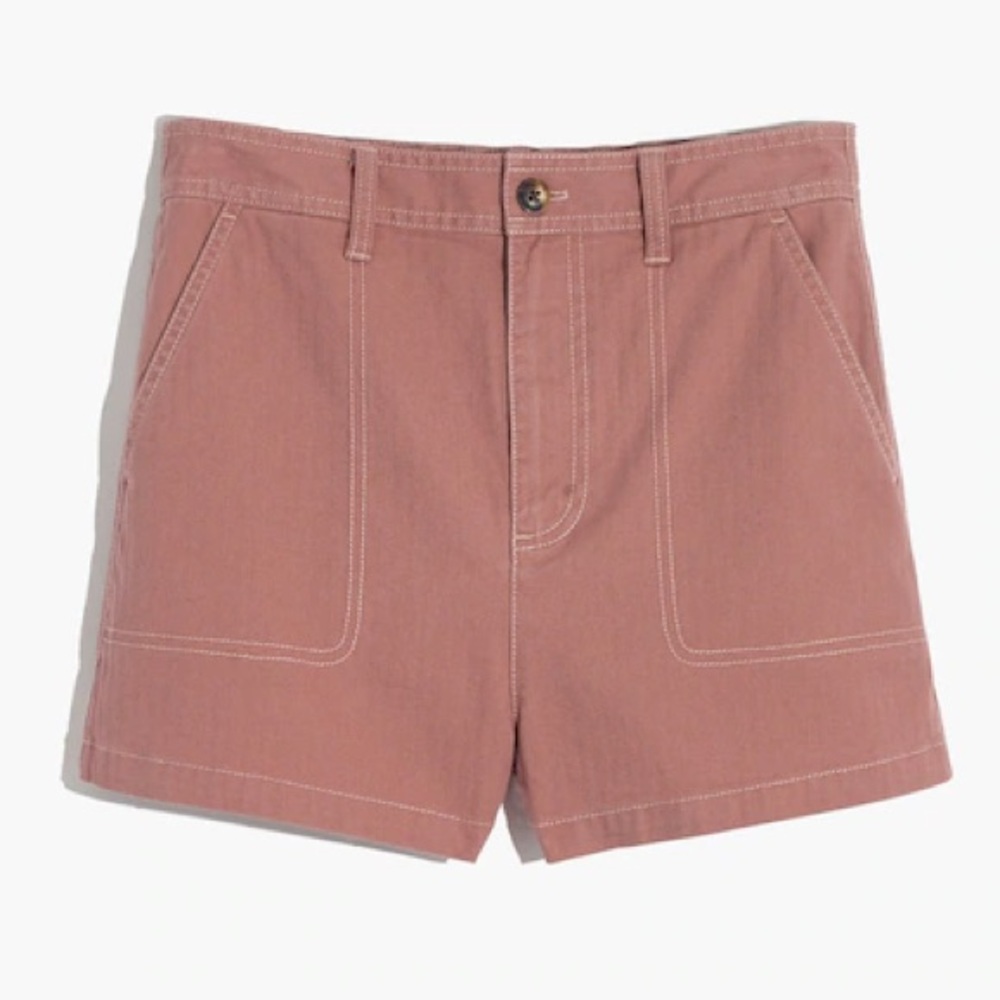 Madewell Camp Shorts in Mauve size XL NWT
